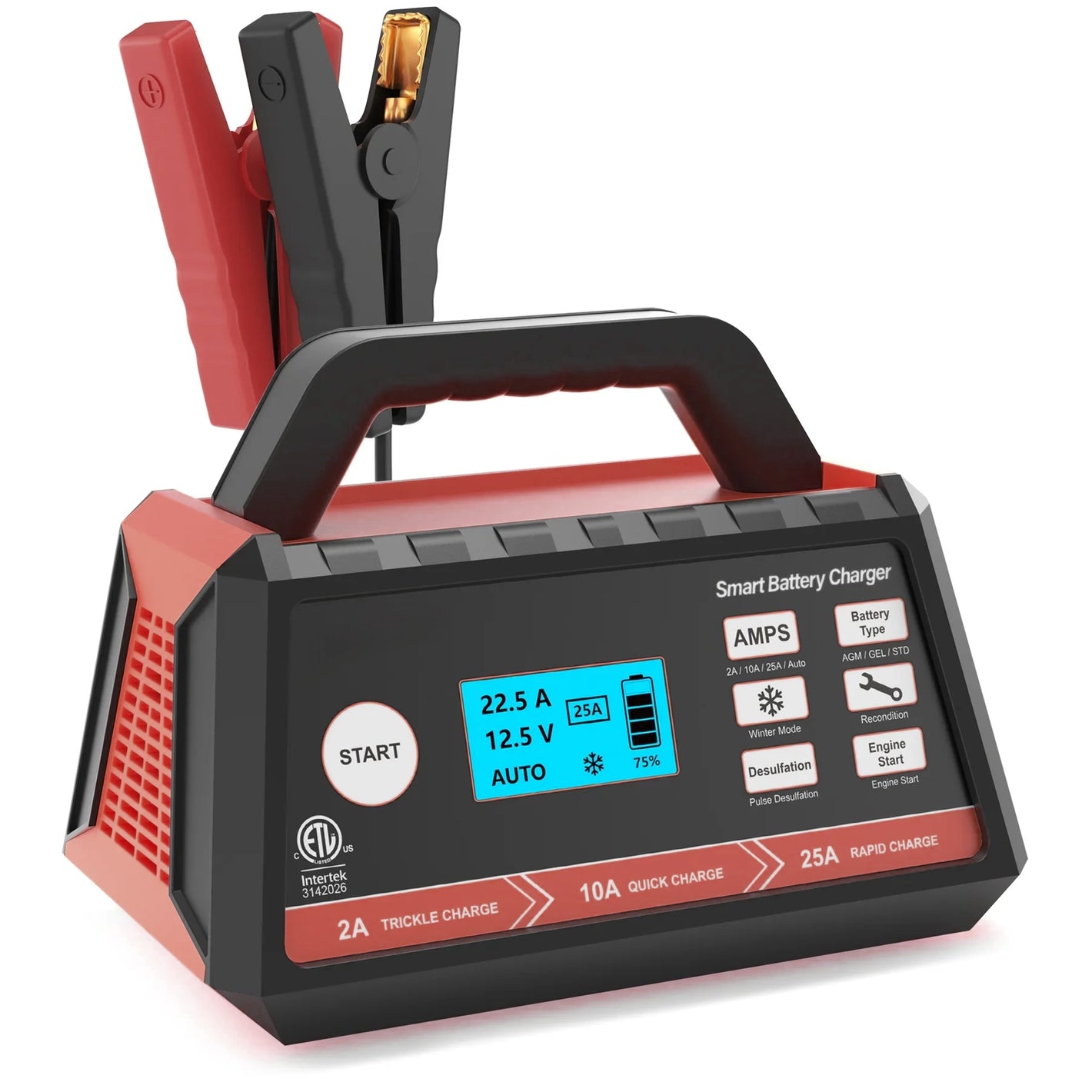 2/10/25A Smart Battery Charger