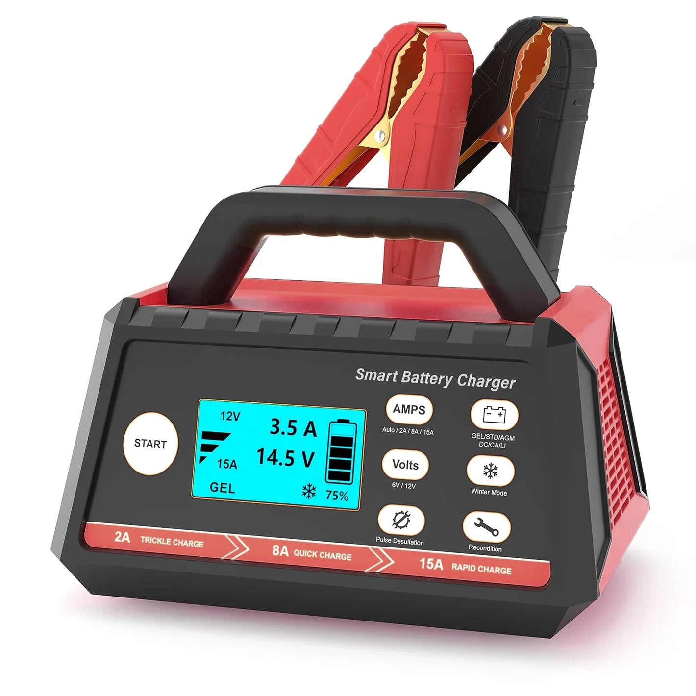 2A/8A/15A Smart Car Battery Charger