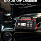 BC0253-1：3/15/25 Amp Car Battery Charger, 12V Fully Automatic Smart Battery Maintainer with Engine Start, Auto Desulfator, Battery Repair, for All Lead-Acid and LiFePO4 Batteries